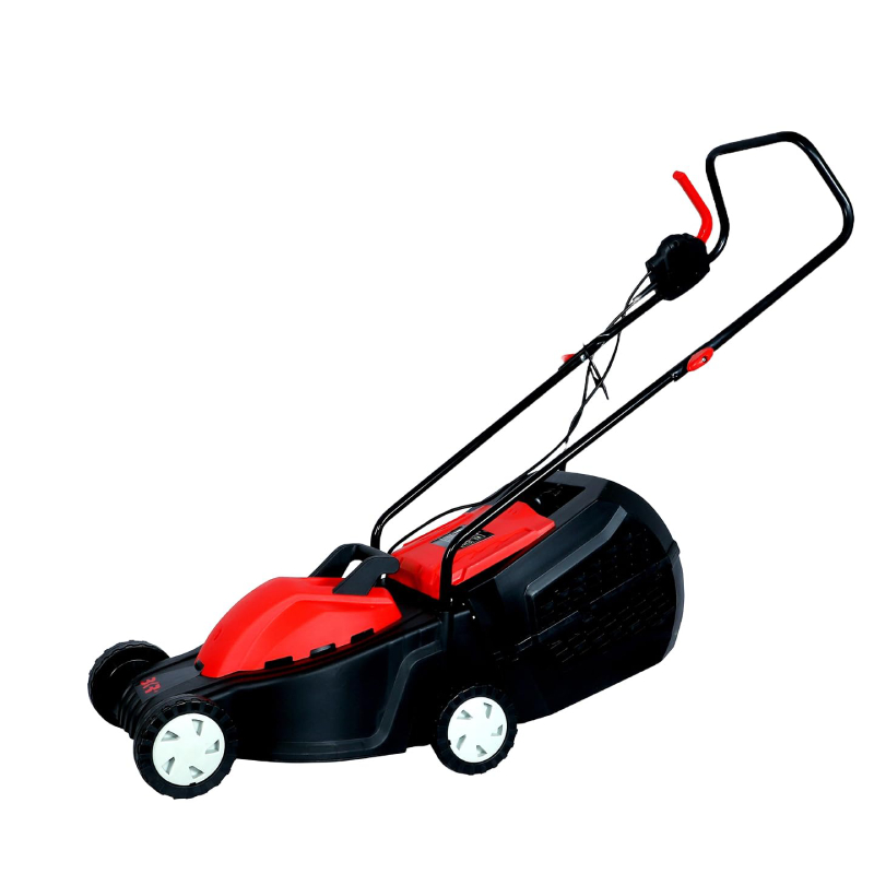 BKR® 12-Inch Electric Lawn Mower | 1200-Watt Powerful Motor | Adjustable Cutting Height | 25L Grass Collector | Made in India| LG0861