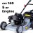 BKR® Original Honda Powered GXV 160 19Inch Tough Aluminium Deck Manual Push Lawn Mower LG0726