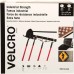 Velcro® Brand Industrial Strength Tape 30636 Heavy Duty 16.4yd x 2in Strong Adhesive Black Hook and Loop Roll for Mounting Hanging Organization Indoor Use High Holding Power Professional Grade- HM0698