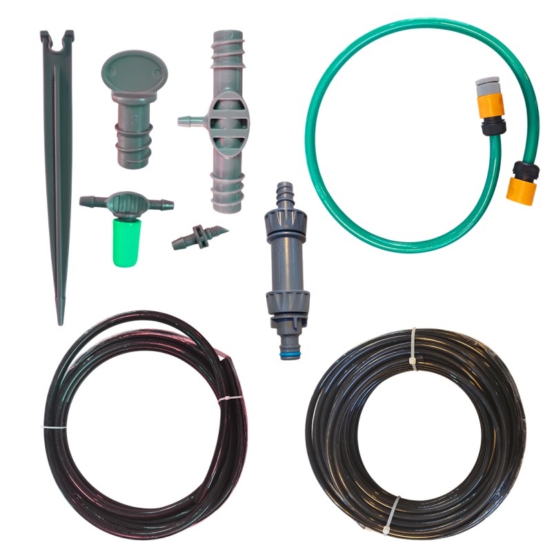 BKR® Flower Pot 30Pcs Automatic Drip Irrigation Kit for Greenhouses, Gardens & Field Crops – Smart Watering System for Healthy Plants- LG0650