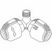 GARDENA 2782-20 Angle Piece 25 mm x 1/2" Male Thread (LG1134)