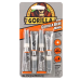 Gorilla Glue Clear Minis Water-Resistant Indoor/Outdoor Non-Foaming Adhesive, Transparent, 3gm each, 4Pcs - HM0745