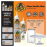 Gorilla Glue Clear Minis Water-Resistant Indoor/Outdoor Non-Foaming Adhesive, Transparent, 3gm each, 4Pcs - HM0745
