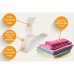 VELCRO Brand Sleek and Thin Fabric Tape White 6ft x 3/4in 1 Roll | Ultra Light Soft on Skin Sew On Fastener with Sewing Lane Technology | Ideal for Delicate Fabrics Clothing Costumes Crafting- HM0771