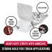 VELCRO Brand Industrial Strength Strips White 2x4 Inch Heavy Duty Adhesive Hook and Loop Tape 2 Sets for Home Garage Office Wall Mounting Storage Organization- HM0675