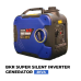 BKR® Petrol Powered 2KVA Super Silent Inverter Generator with Overload Protection, 1.8KW Max AC Output, 1L/Hr Fuel Consumption, 4L Fuel Tank with 1-Year Manufacturer Warranty HM0584