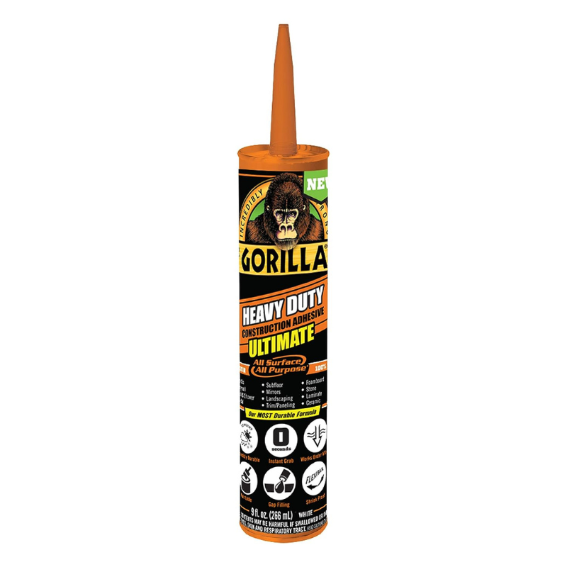 Gorilla Ultimate Construction Adhesive 9oz White HM0736