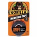 Gorilla Heavy Duty Double Sided Mounting Tape Strong and Durable 1" x 60" Black HM0378