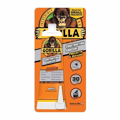 Gorilla Heavy Duty Construction Adhesive Strong and Reliable 2.5 oz HM0536