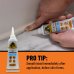 Gorilla Waterproof Caulk & Seal 100% Silicone Sealant 2.8 ounce Squeeze Tube Clear HM0625