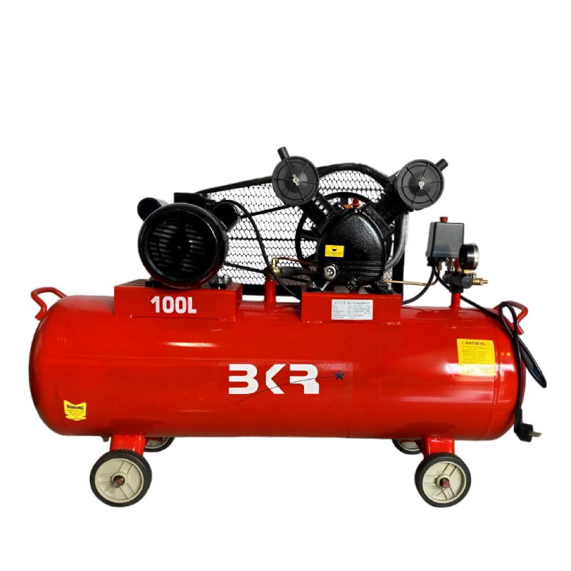BKR® 100 LTR Portable Air Compressor with Double Pump with 2 Hp Motor WS0526