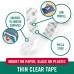 VELCRO Brand Thin Clear Tape | 15 Ft x ¾” | Cut Strips to Length | Home Office or Crafts Fastening Solution | Large Roll- HM0060