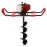 BKR® Earth Auger Post Hole Digger 82cc Versatile for Planting with 8 Inch Bits | 2 stroke 4.2 hp Air cooled Petrol Powered Engine- LG0683
