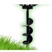 BKR® Earth Auger with 12 Inch Drill Bit Post Hole Digger 68cc Displacement | 3.5Hp 2 Stroke Air cooled Petrol Engine Perfect for Agriculture | Trolley type with wheel LG0682