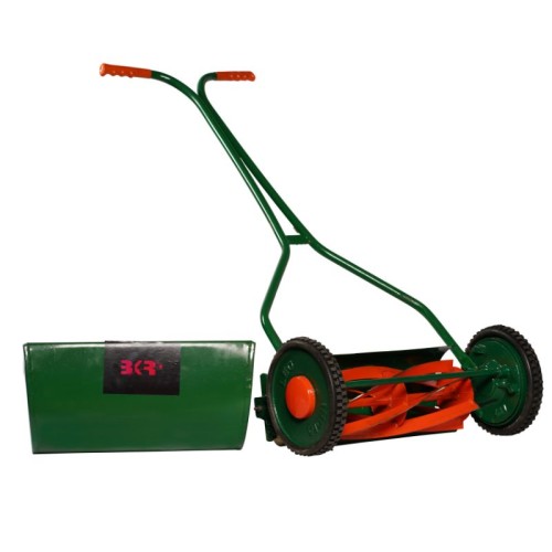 BKR® 12" Manual Lawn Mower with Side Wheel Eco friendly, Heavy duty and Made in India LG0810