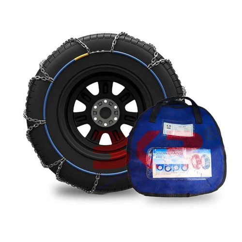 BKR Snow Chain Carbon Steel 16mm for Bolero, Sonet GTX, MG Hector, Toyota Hyryder, Invicto, Bolero Pickup, Elevate, Grand Vitara, Tempo, Accord also for 15" - 16" & 17" Tyres- FREE 2 bungee ropes with 1 pair of gloves CA0148/400