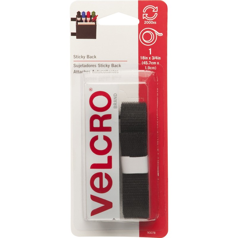 VELCRO® Brand Sticky Back Tape,90078 ( 18in x 3/4in )