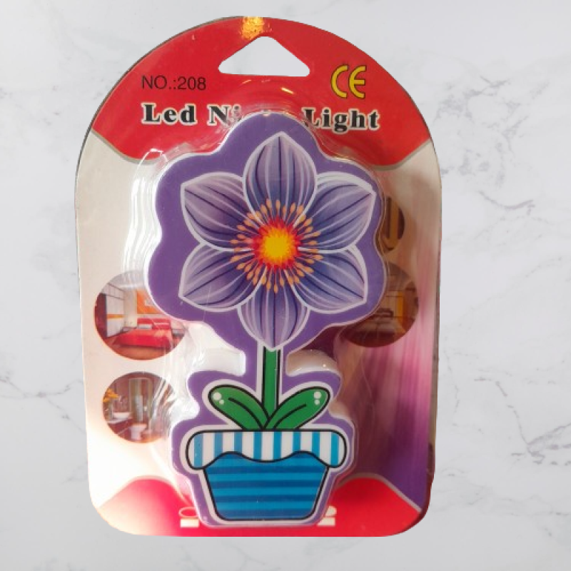 BKR Flower LED Home Decoration Night Lamp-Purple-2