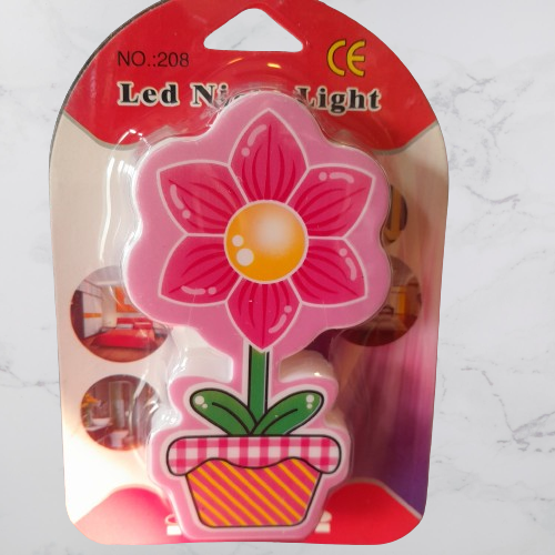 BKR Flower LED Home Decoration Night Lamp-Red-3