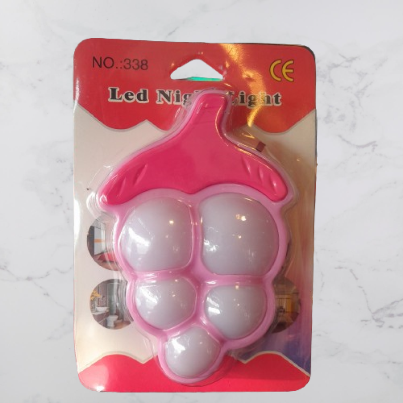 BKR Grapes LED Home Decoration Night Lamp-Pink