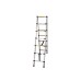 BKR Exclusive Double-Sided Telescopic Foldable Aluminium Ladder – 2m Height, Lightweight & Durable -HM0189