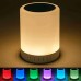 BKR Smart Touch Bluetooth Speaker Night Lamp – 5-in-1 Wireless LED Bedside Light, Touch Support, Color-Changing Mood Lamp with SD/AUX Support – Best Gift...- HM0709