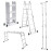 BKR® Aluminum Folding Multi-Position Ladder – Heavy-Duty, Anti-Slip, EN131 Certified, 150Kg Load Capacity, Compact & Versatile for Home & Work – HM0406