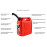 BKR® 20 Liter Plastic  Jerry Can for Generators, Jeeps and Vehicles  (15X7.5X20-inch, Red)