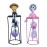 BKR Exclusive Valentine’s Day Special Home Decor Combo - Boy & Girl on Sand Timer Showpiece for Couples, Romantic Gift & Elegant Decoration- HM0420-5