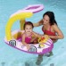 Bestway UV Careful Inflatable Pool Float with Sun Canopy for Kids - 50+ UPF Protection, Safe & Sturdy Vinyl – HM0456 