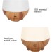 BKR® Jade Bottle Aroma Diffuser Vase – 95ML Humidifier with LED Lamp & Wooden Pattern – HM0433 