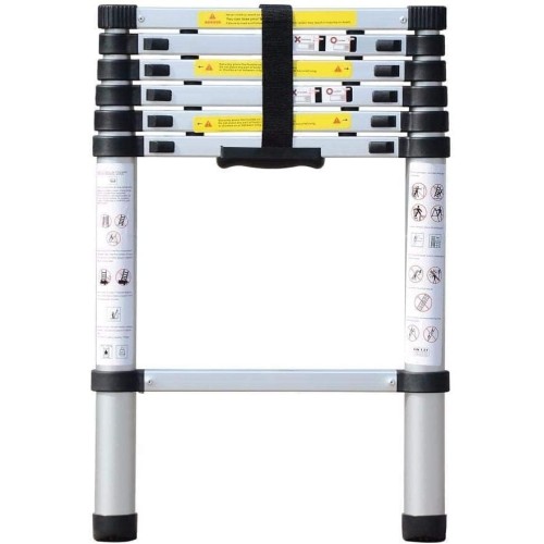 BKR Exclusive Double-Sided Telescopic Foldable Aluminium Ladder – 2m Height, Lightweight & Durable -HM0189