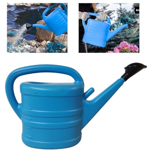 BKR 5-Liter Garden Watering Can - Durable Plastic with Long Spout and Detachable Sprinkler – LG0338