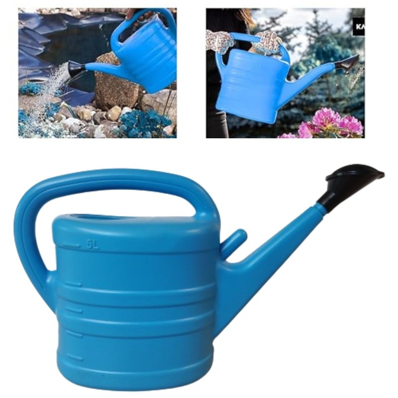 BKR 5-Liter Garden Watering Can - Durable Plastic with Long Spout and Detachable Sprinkler – LG0338