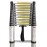 BKR Multi-Purpose Aluminum Telescopic Extension Ladder 10.5FT 3.2M Lightweight Foldable Step Ladder for Home and Professional Use- HM0677