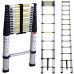 BKR Multi-Purpose Aluminum Telescopic Extension Ladder 10.5FT 3.2M Lightweight Foldable Step Ladder for Home and Professional Use- HM0677