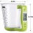 Digital Kitchen Measuring Scale with Temperature Volume Display – Multi-Unit Measuring Cup in Kg Lbs Ounce with LCD Backlit Screen- HM0196