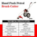 BKR HP- 35 Hand Push Petrol Brush Cutter 3in1 | 1.3 Hp Power 35cc, 4 Stroke Petrol Engine with Tiller Attachment, 500ml/hr Fuel Consumption | Weeding Support Comes with 6 Months Manufacture Warranty- LG1153