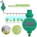 BKR® Complete Patio Mist Sprinkler Pipe Set 10 Pieces with Electronic Garden Watering Timer LCD Display Automatic Irrigation Controller for Lawn Garden Greenhouse Cooling and Drip Irrigation- LG0681