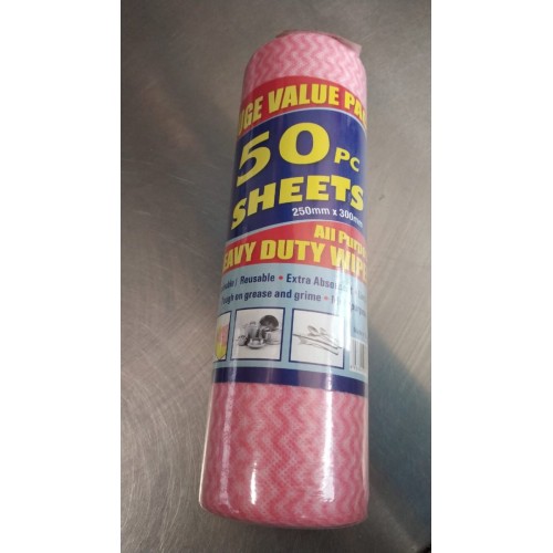 50 Pcs Cleaning Microfiber Cloth 250x300 mm-Pink