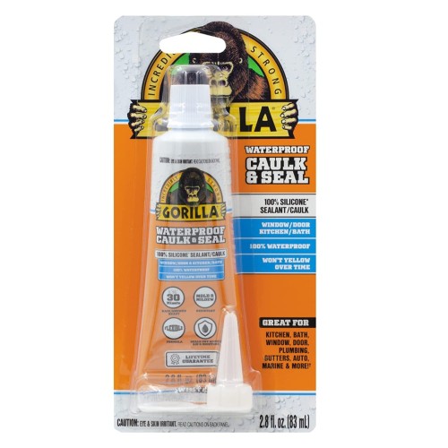 Gorilla White Sealant Tube 2.8oz Squeeze Tube White HM0722