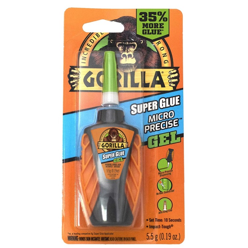 Gorilla Micro Precise Super Glue Gel 5.5 Gram Clear HM0727