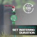 BKR® Mechanical Water Timer for Garden and Lawn - No Battery Needed - Up to 120-Minute Timer - Durable & Weatherproof - Easy-to-Use Hose Timer for Water Conservation - Green - LG0020