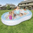 Bestway Color Wave Kids Swimming Pool – Inflatable Backyard Water Fun with LED Lights & Wave Generator – HM0460