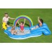 Bestway 53092 Rainbow N Shine Inflatable Kids Pool and Play Center with Slide and Water Sprayer – 8.5 ft. Long, 170L Capacity, Durable PVC- HM0600