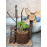BKR® Wooden Windmill Showpiece Stand – Unique Flower Pot Pen Stand for Home Office Decor and Gift for Garden Lovers LG0675