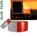 BKR® 2 Inch X 50m Red/White Reflective Tape For Vehicles - CA0019