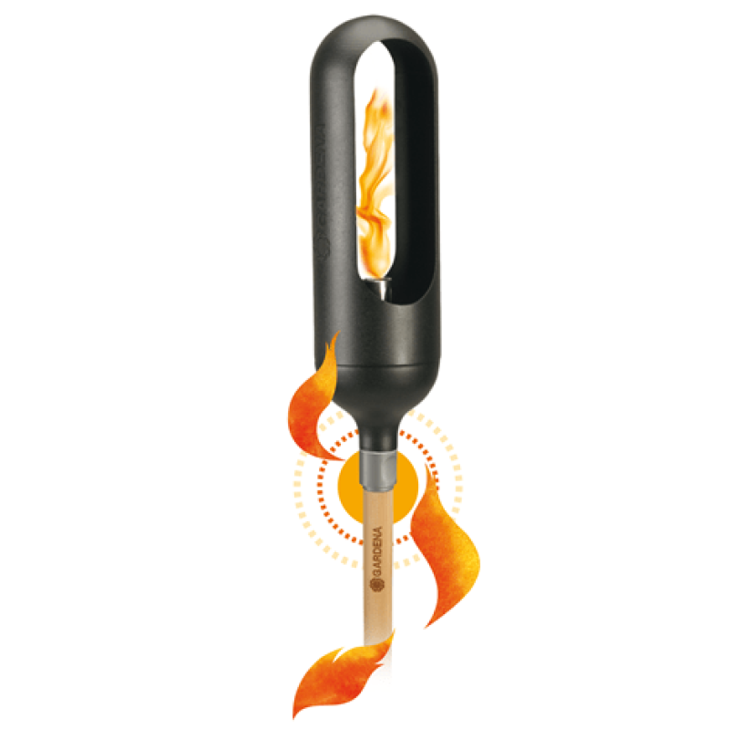 GARDENA 11360-30 ClickUp  Torch Fireplace with Handle
