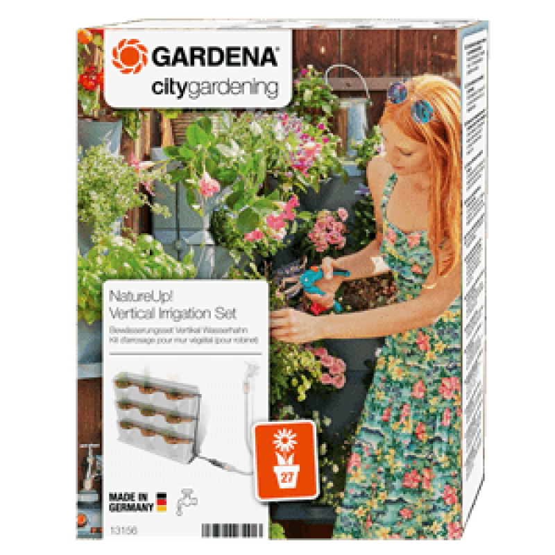 GARDENA 13156-20 NatureUp Irrigation Set Vertical Water Tap LG0975 