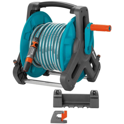 GARDENA 8009-20 Wall Mount Hose Reel 20m (65ft) Set with Hose LG0743
